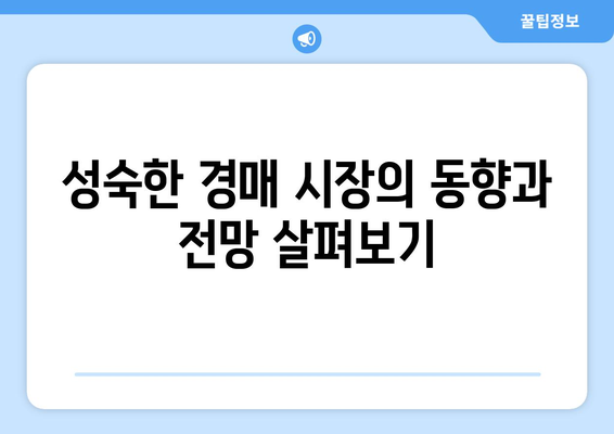 경매 시장 성숙도 이해: 성공 확률 극대화