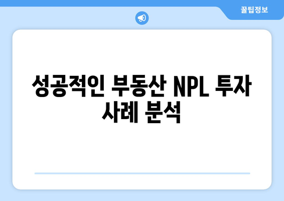 부동산 NPL 투자 유형 및 법적 쟁점