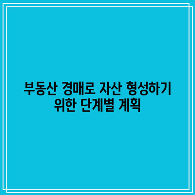 부동산 경매 경험으로 부귀한 인생 만들기