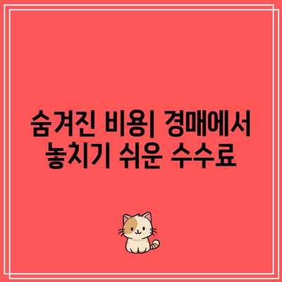 상업용 부동산 경매에 대한 수수료: 숨겨진 덫 주의