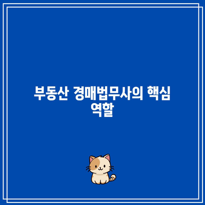 부동산 경매법무사의 역할과 상담 비용