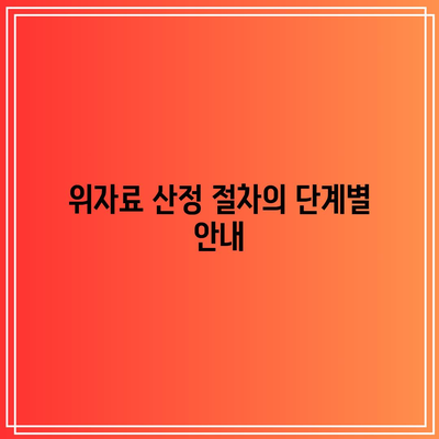 이혼 후 위자료 산정 절차와 기준