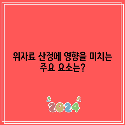 이혼소송 위자료 산정방침 파헤치기