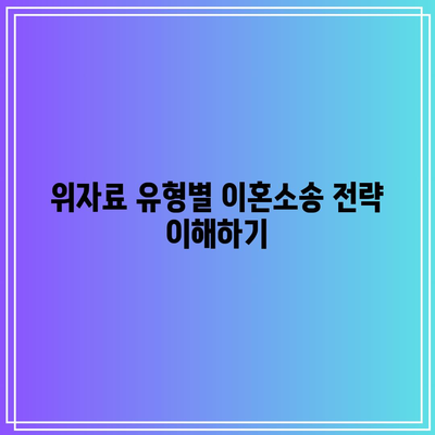 이혼소송 위자료 유형 확인의 중요성