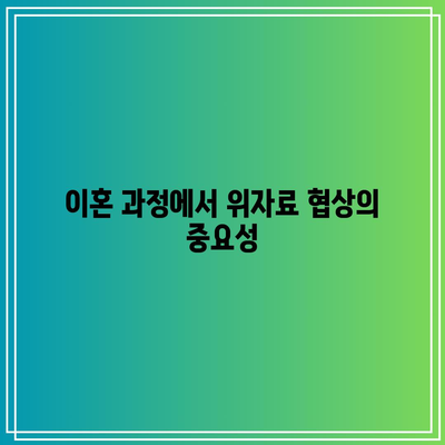 이혼 위자료 금액 산정 기준 및 조언