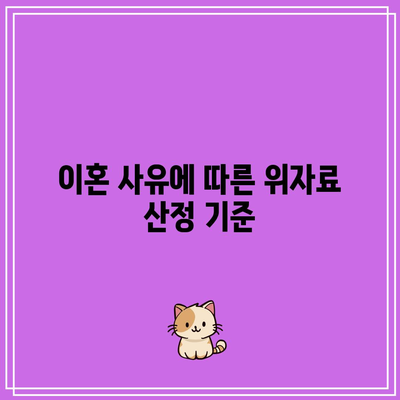 사실혼 이혼 위자료 산정의 핵심