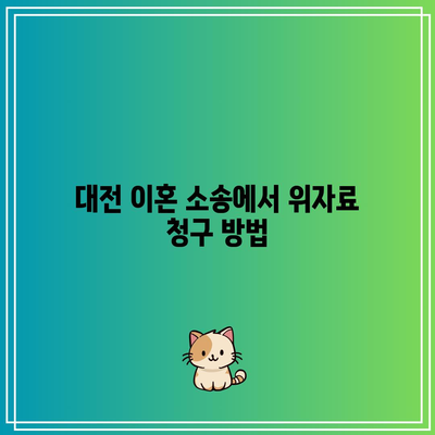 대전 지역 이혼 위자료 변호사의 필수 전략