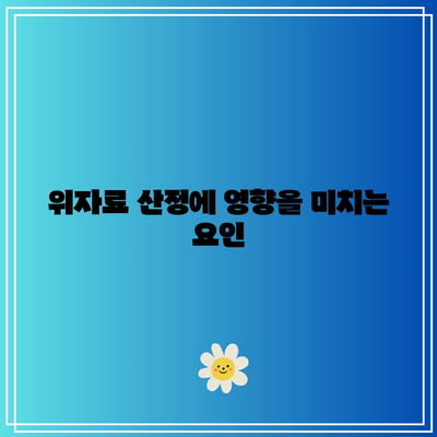 이혼 후 위자료 산정 절차와 기준